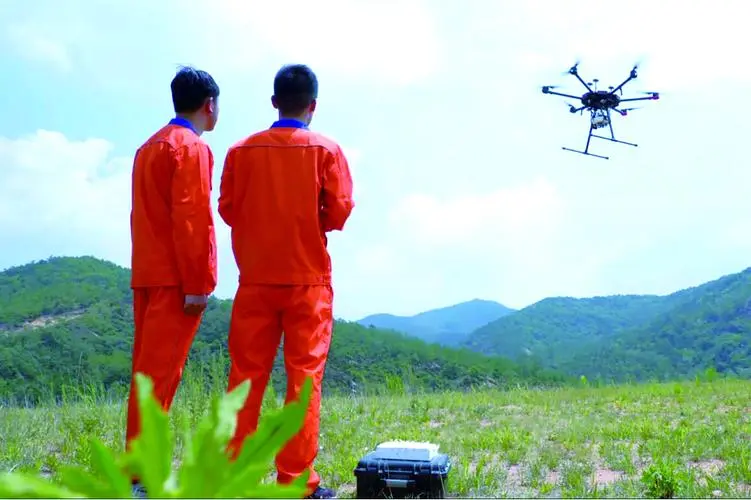 合作无人机倾斜摄影巡检拍摄